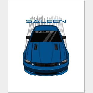 Ford Mustang Saleen 2005-2009 - Vista Blue Posters and Art